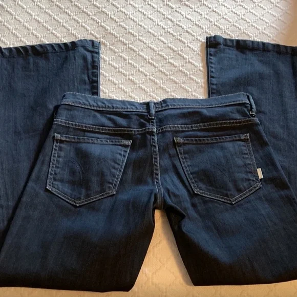 MOTHER Dark Indigo Flare Wide-Leg Jeans - Picture 8 of 8